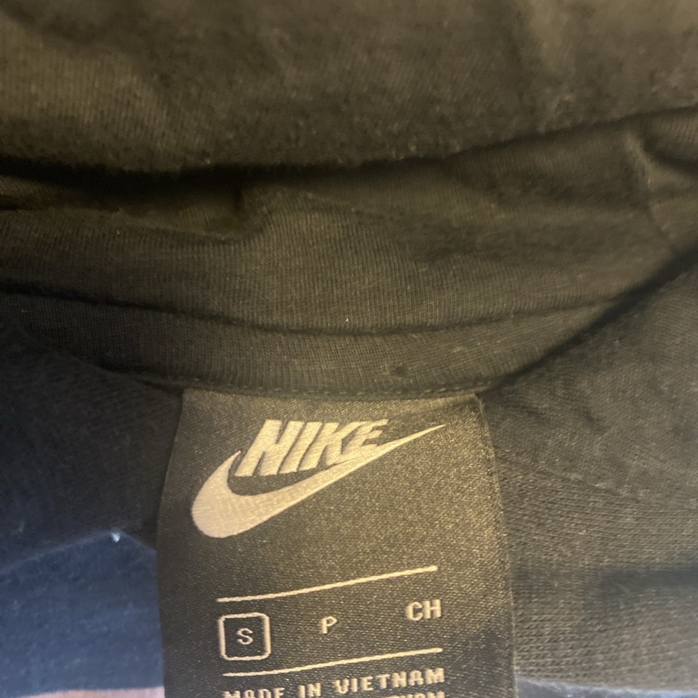 Nike Air Bronze and Silver Metallic Square Logo Hoodie Size Small Nice Shape - Picture 3 of 6